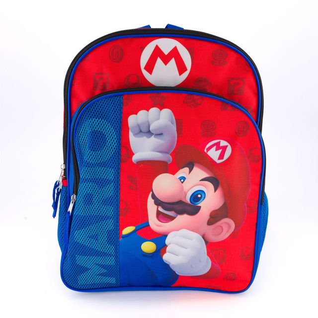 Super Mario Mini Mochila Para Niños Mesh Original MARIO - Fan Army