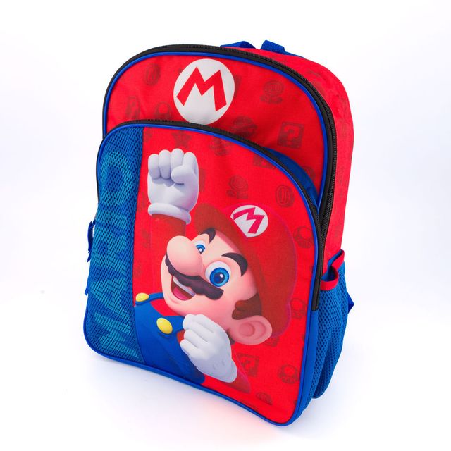 Super Mario Mini Mochila Para Niños Mesh Original MARIO - Fan Army