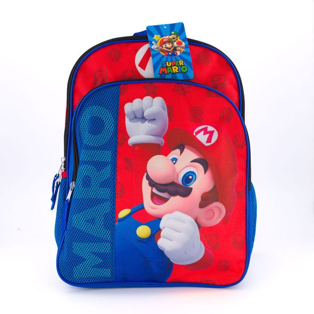 Super Mario Mini Mochila Para Niños Mesh Original MARIO - Fan Army