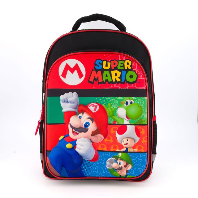 Super Mario Mochila Para Niños Escolar Stirpes Bioworld - Fan Army