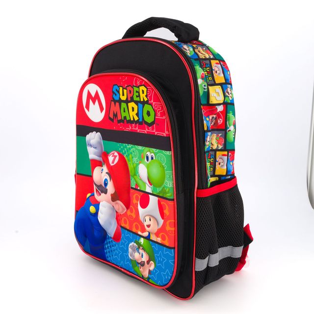 Super Mario Mochila Para Niños Escolar Stirpes Bioworld - Fan Army