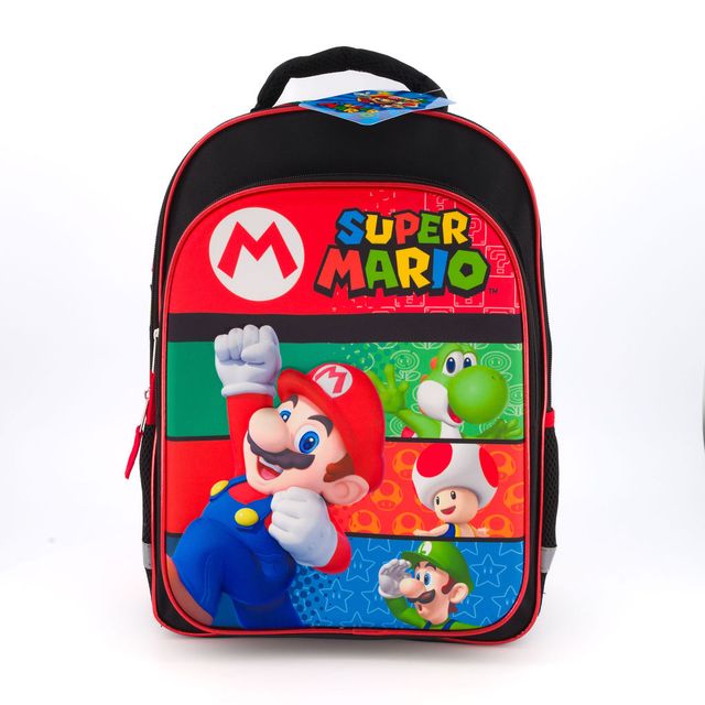 Super Mario Mochila Para Niños Escolar Stirpes Bioworld - Fan Army
