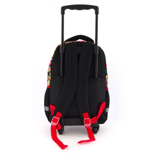 Super Mario Mochila con Rueditas para niños escolar bioworld original - Fan Army