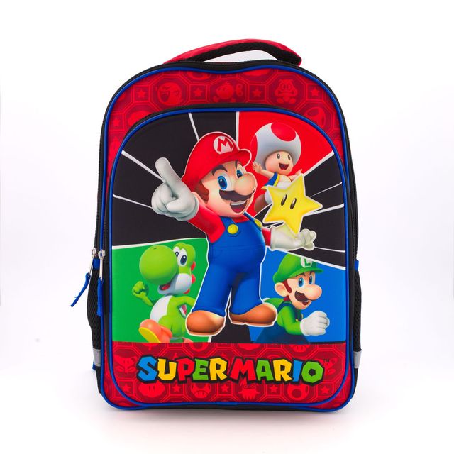 Super Mario Mochila Escolar Bioworld Original - Fan Army