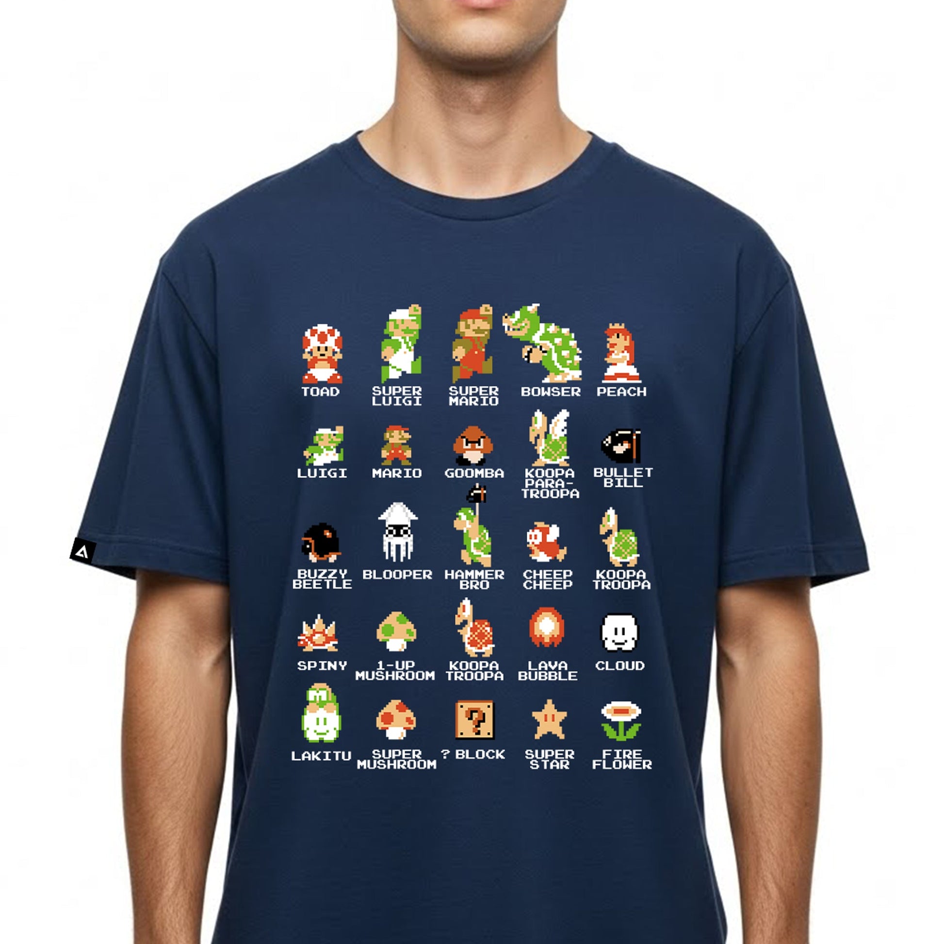 Playera Mario Bros Hombre - Diseño Clásico de Mario - Fan Army