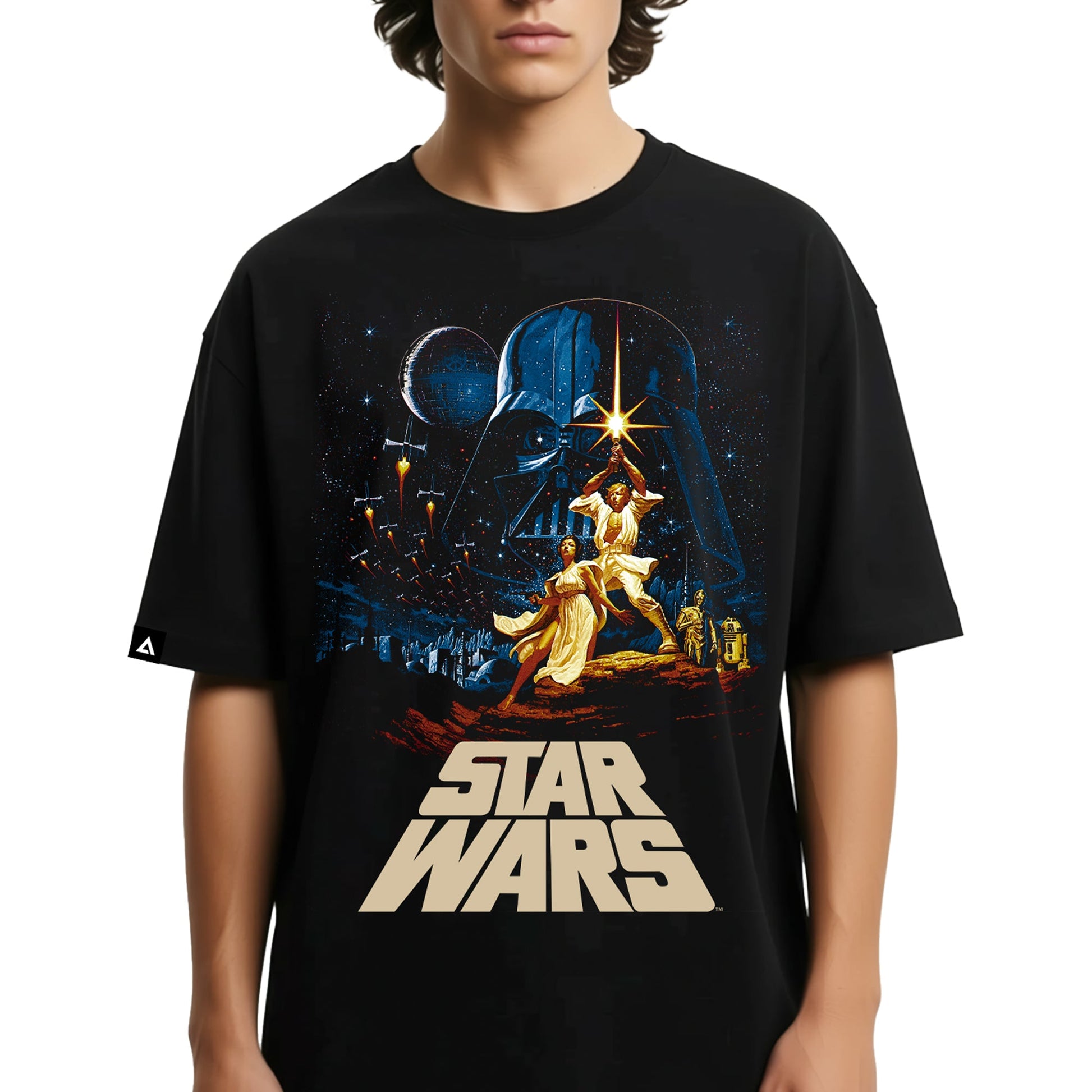 Playera Star Wars Hombre Mujer Negro Disney Original A New Hope - Fan Army