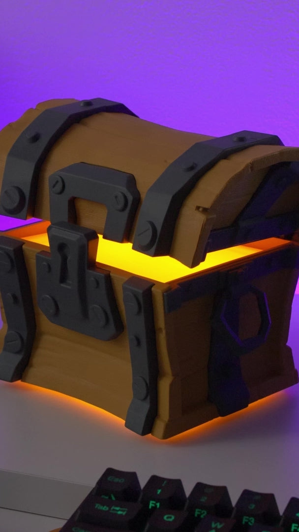 Cargar vídeo: Lámpara Cofre Fortnite LED