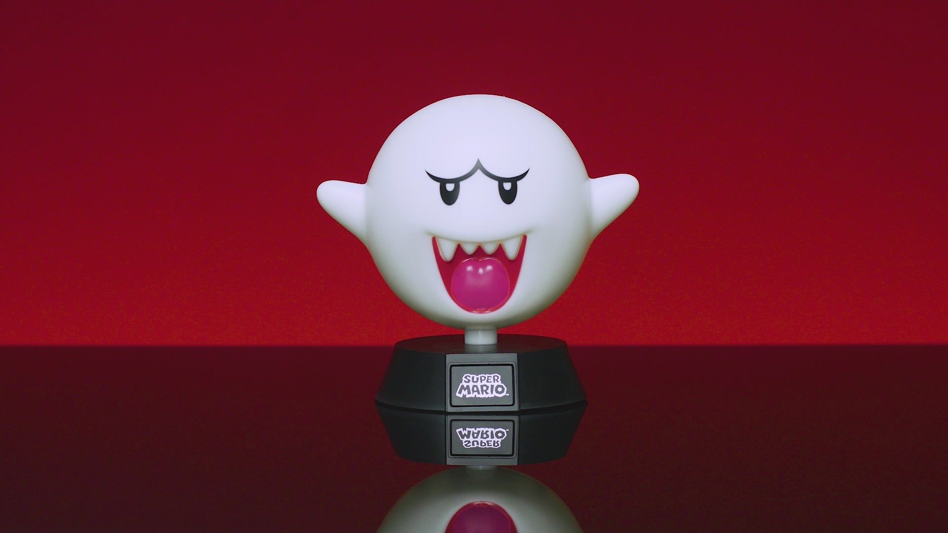Cargar vídeo: Lámpara Super Mario Icon Fantasma Boo Luz de Noche Original