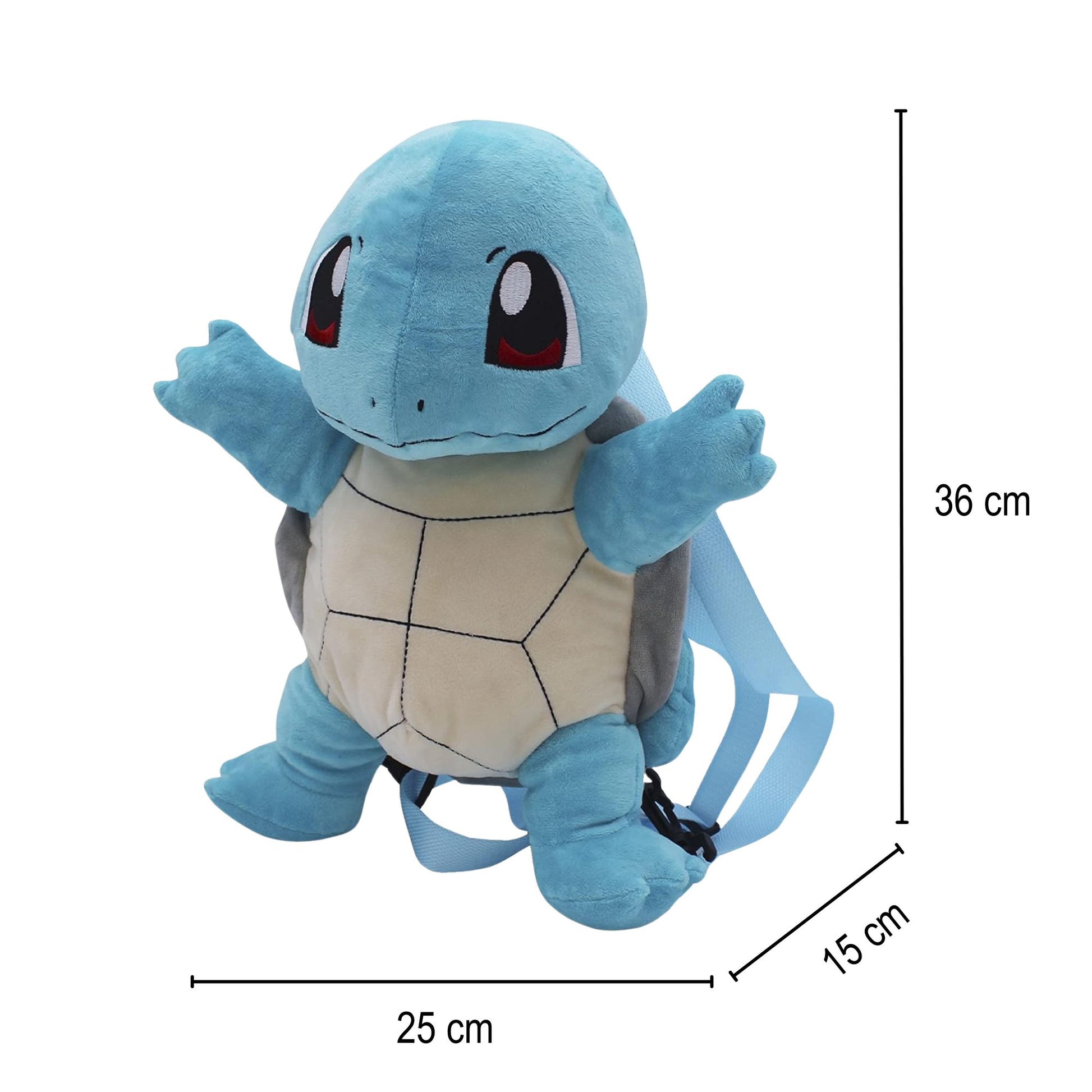 Mochila de Peluche Squirtle Pokémon Niños - Fan Army