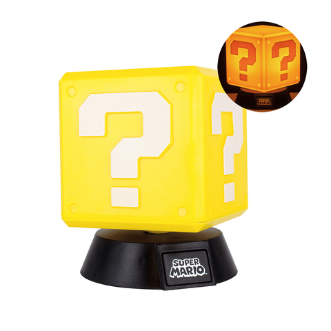 Paladone | Super Mario | Icon luz de Signo de Interrogación, Producto Oficial