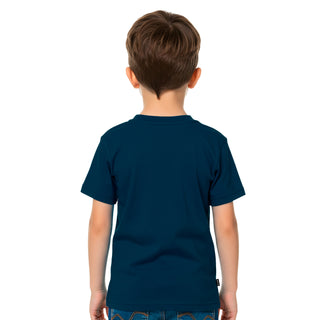 Playera Niño Super Mario Azul Marino Arcade Classic Nintendo Oficial