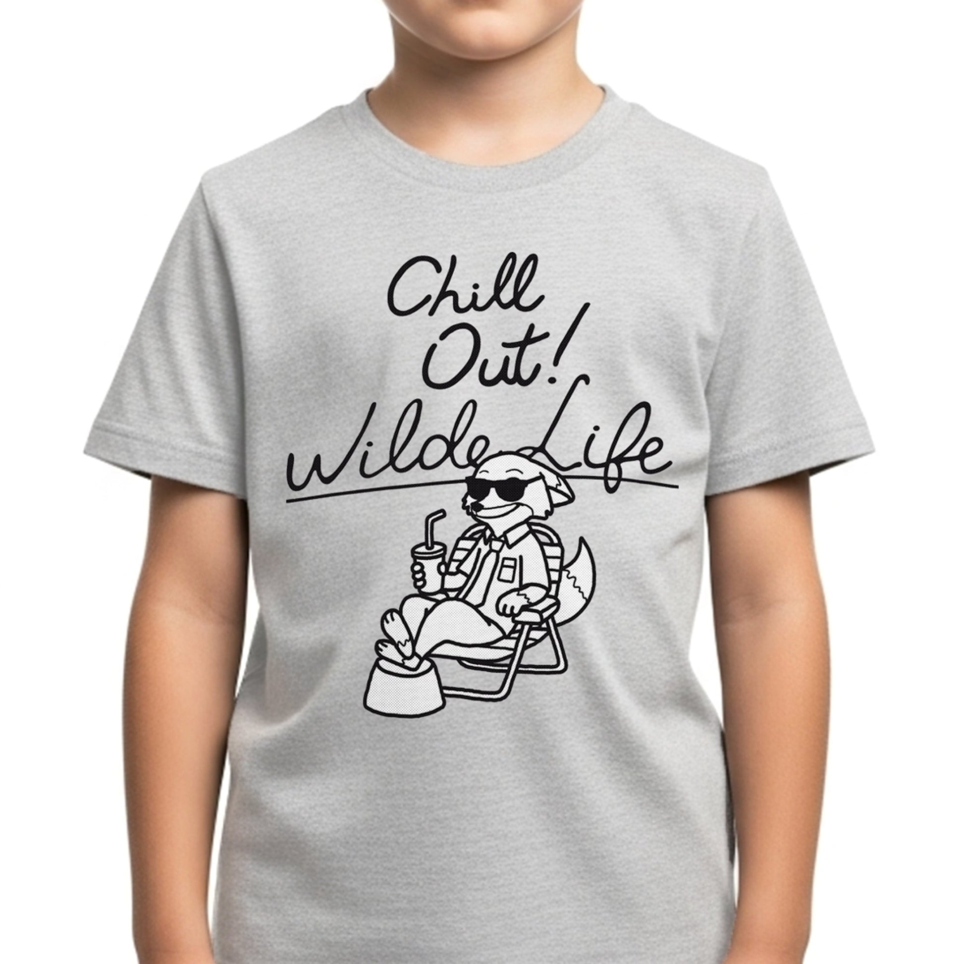 Playera Niño Zootopia Niño Niña Gris Disney Original Chill Out - Fan Army