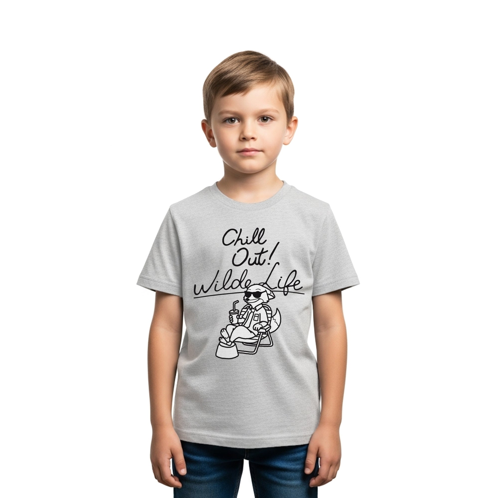 Playera Niño Zootopia Niño Niña Gris Disney Original Chill Out - Fan Army