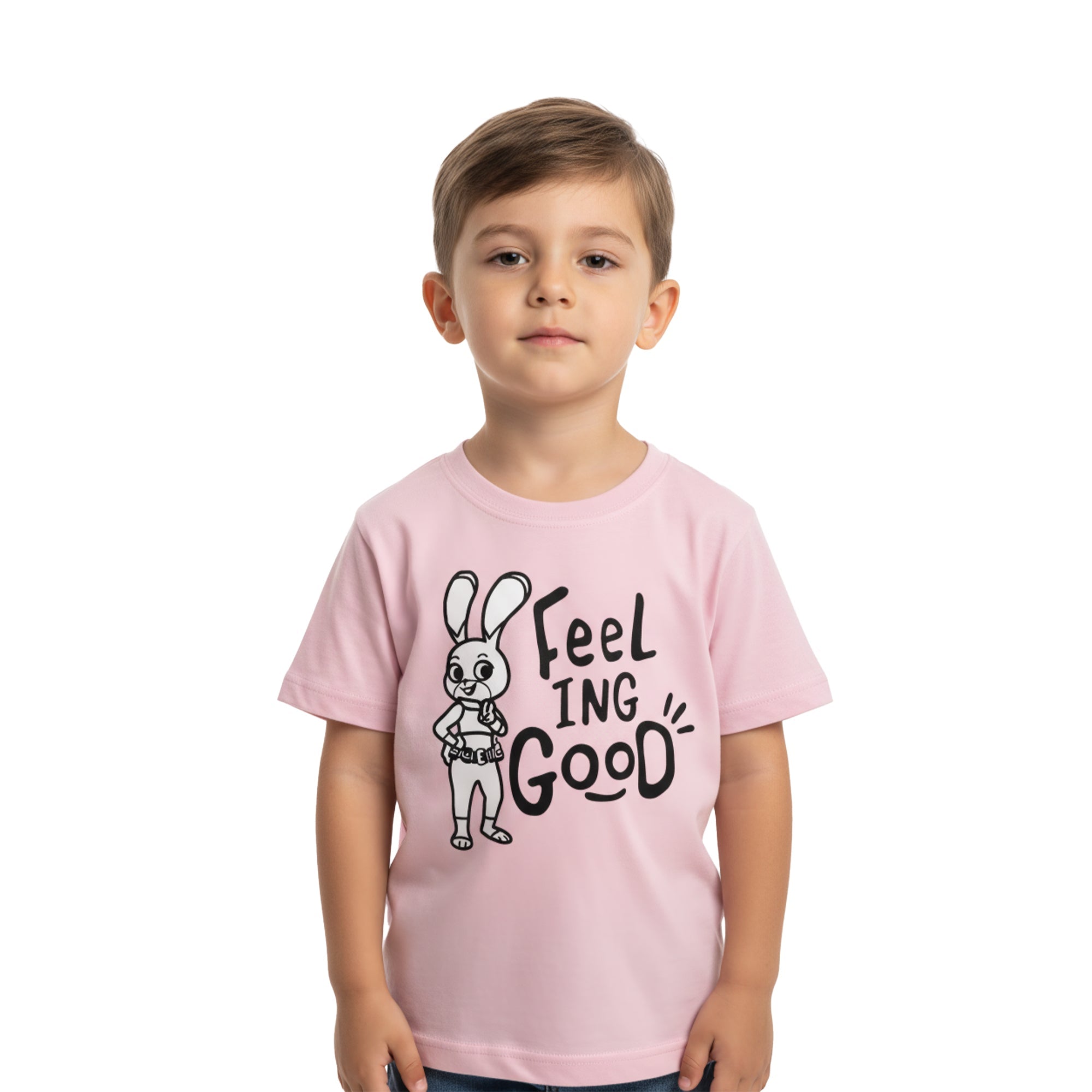 Playera Niño Zootopia Niño Niña Rosa Disney Original Feeling Good - Fan Army