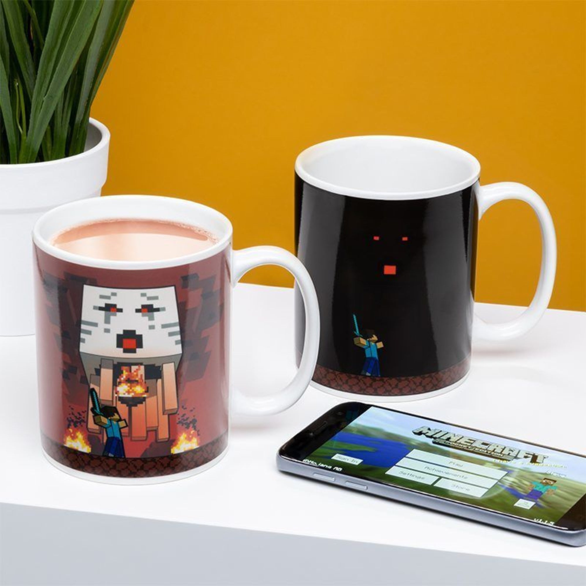 Taza Mágica de Minecraft Activación por Calor Original - Fan Army