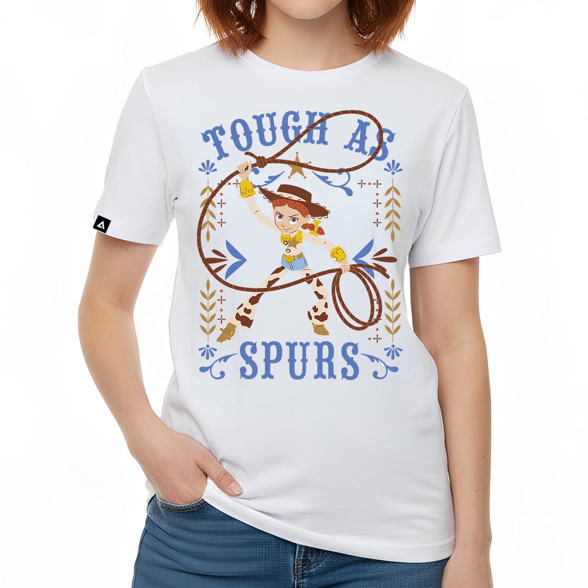 Playera Toy Story Hombre Mujer Blanco Disney Pixar Original Tough as Spurs - Fan Army