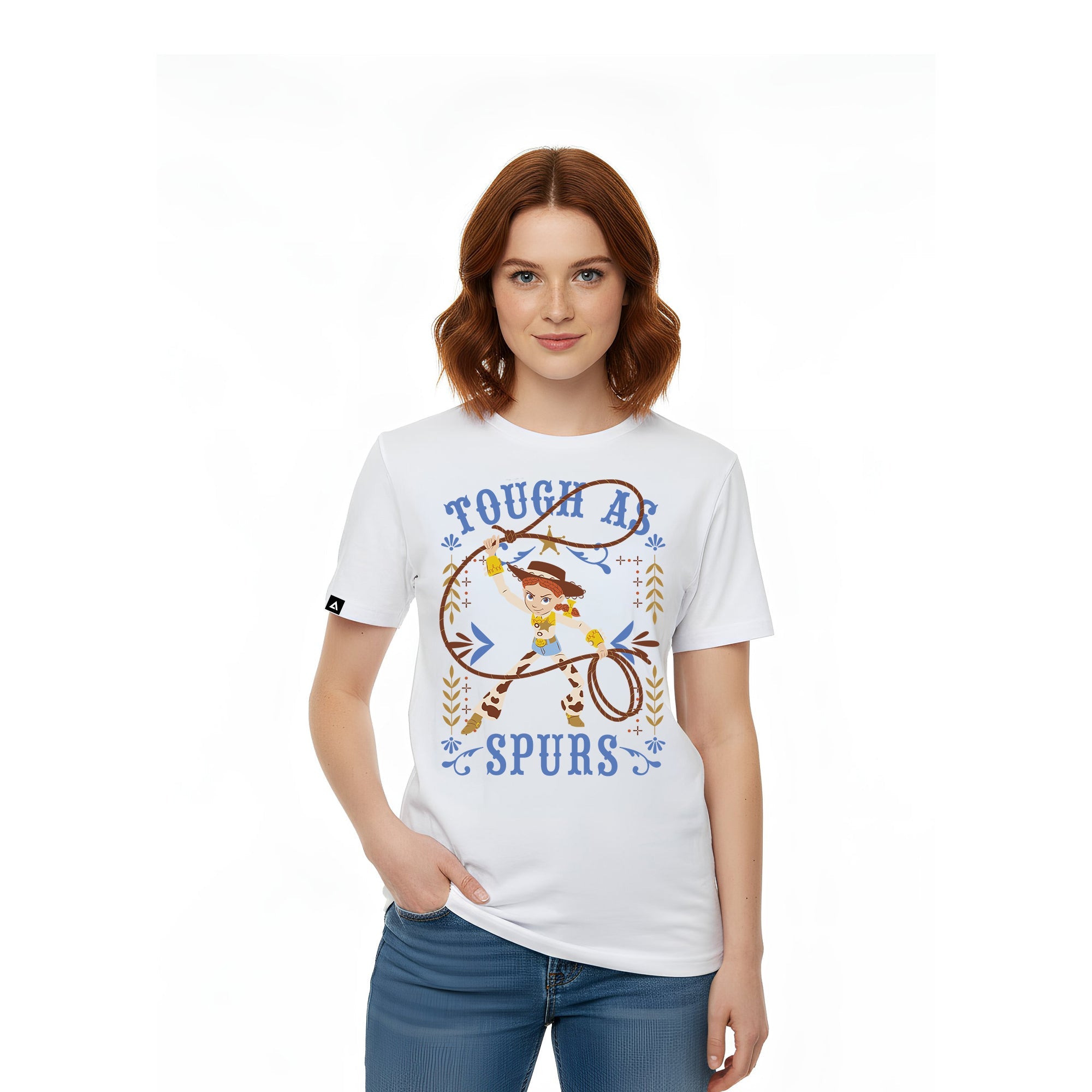 Playera Toy Story Hombre Mujer Blanco Disney Pixar Original Tough as Spurs - Fan Army