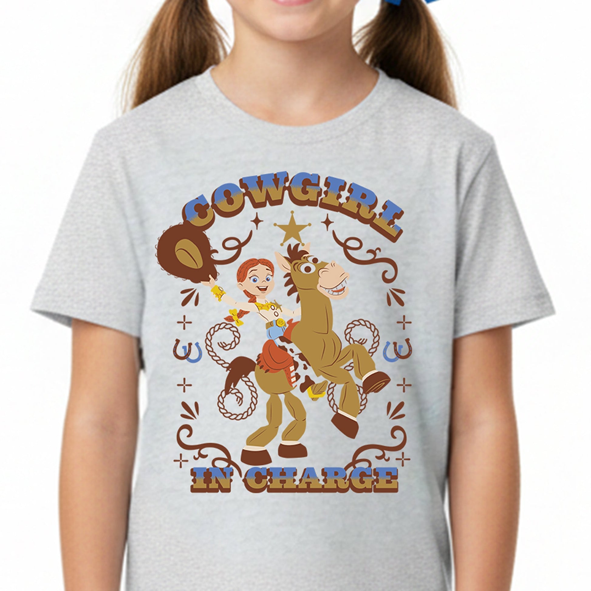 Playera Niño Toy Story Niño Niña Gris Disney Pixar Original Cowgirl - Fan Army