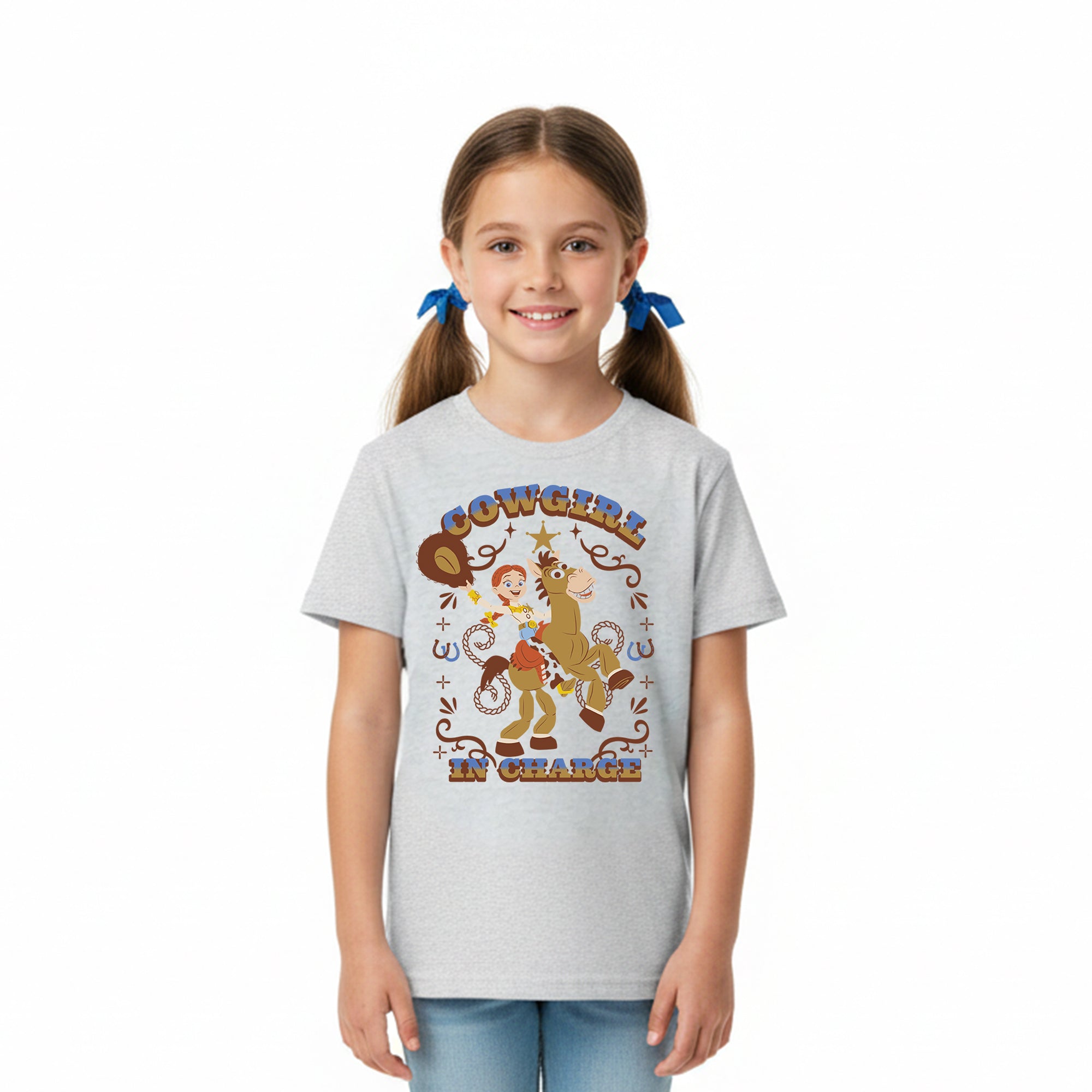 Playera Niño Toy Story Niño Niña Gris Disney Pixar Original Cowgirl - Fan Army