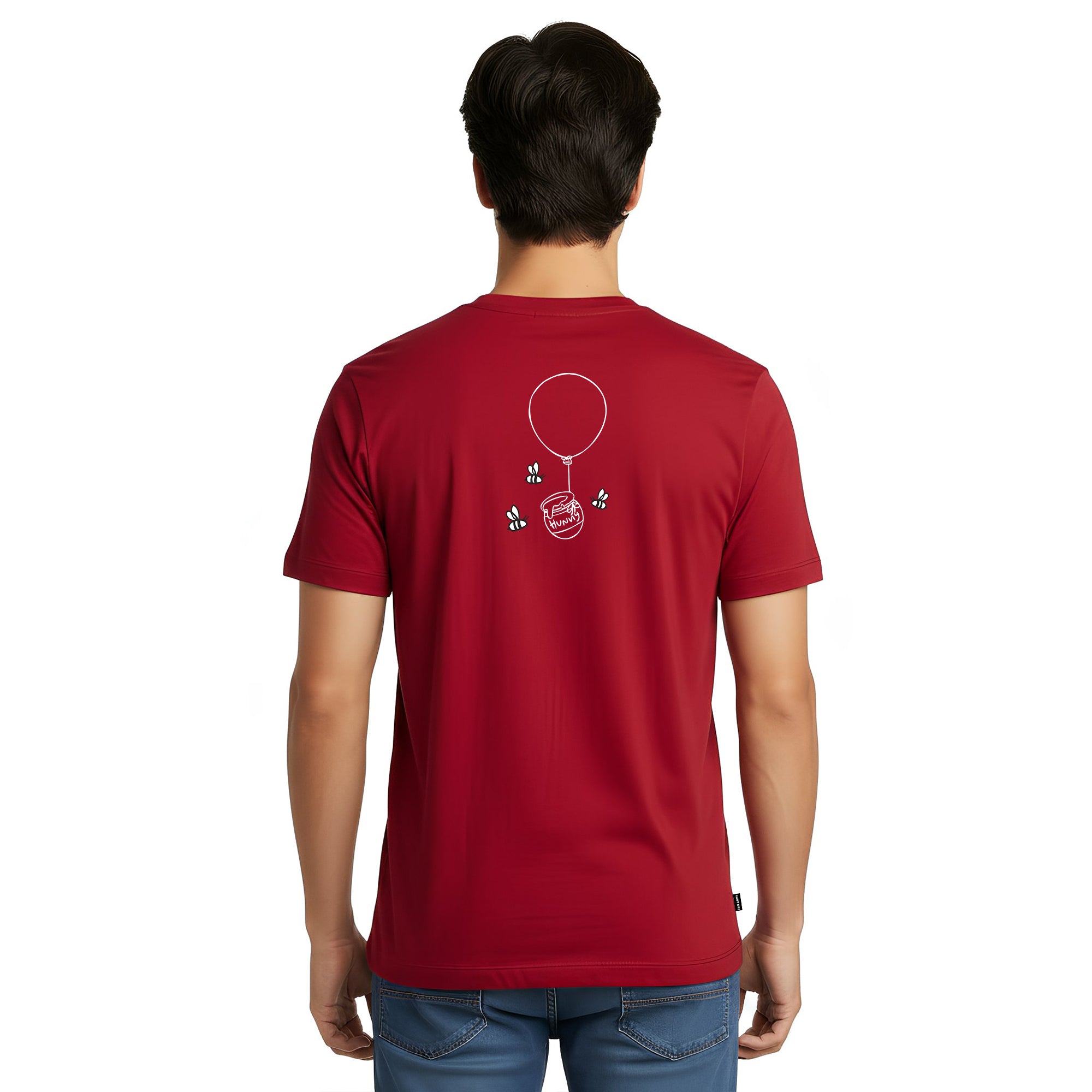 Playera Winnie the Pooh Hombre Mujer Rojo Clásicos Disney Original Hunny