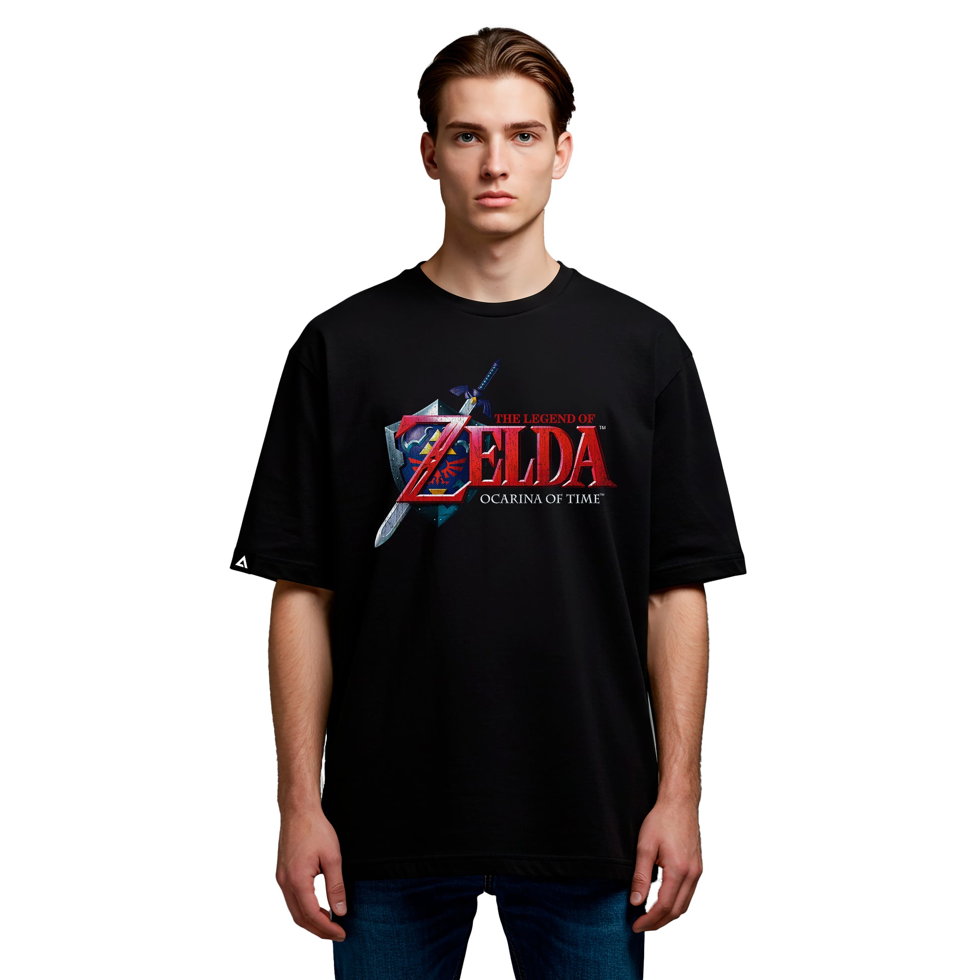 Playera Zelda Hombre Mujer Negro Ocarina of Time Nintendo Oficial - Fan Army