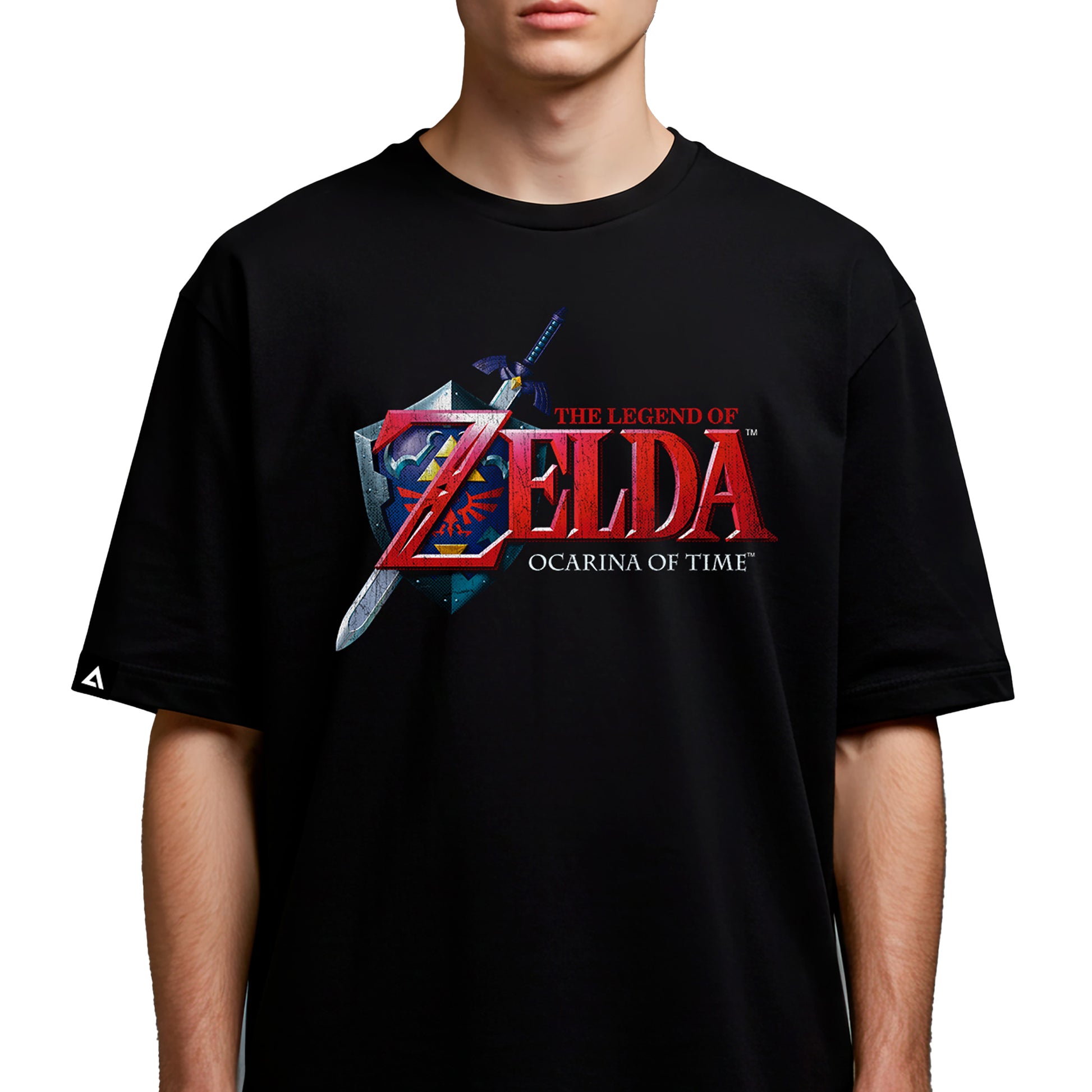 Playera Zelda Hombre Mujer Negro Ocarina of Time Nintendo Oficial - Fan Army