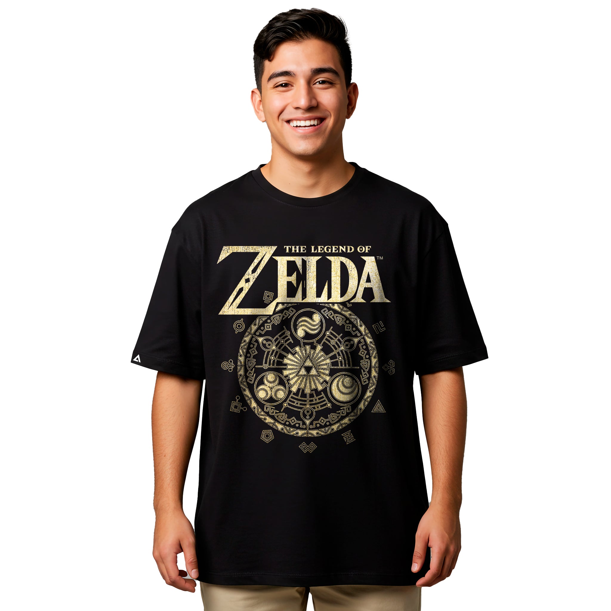 Playera Zelda Hombre Mujer Negro Twilight Hero Nintendo Oficial - Fan Army