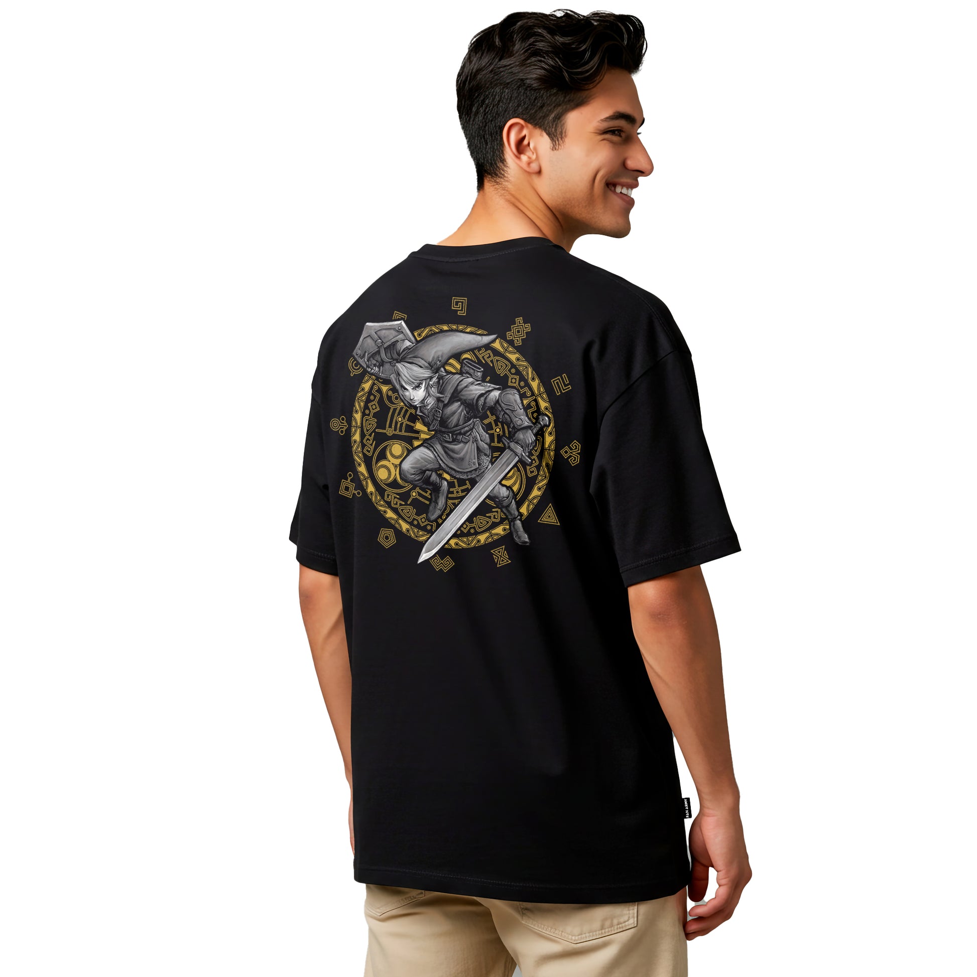 Playera Zelda Hombre Mujer Negro Twilight Hero Nintendo Oficial - Fan Army