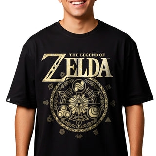 Playera Zelda Hombre Mujer Negro Twilight Hero Nintendo Oficial