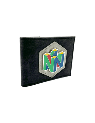 Cartera para hombre Nintendo 64 Logo Retro efecto piel