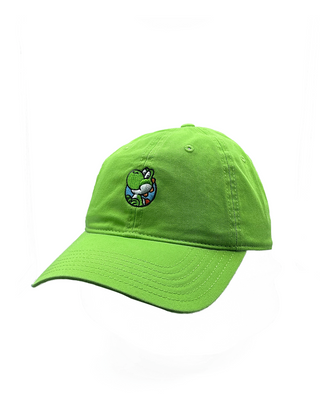 Gorra Yoshi Verde Super Mario | Visera Curva y Ajustable para Estilo Deportivo y Cómodo