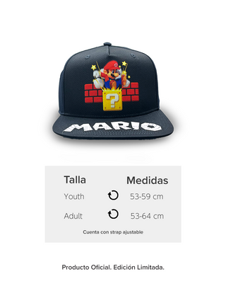 Gorra Curva Super Mario Bros | Cubo Misterioso para Hombre y Mujer, Estilo Nintendo
