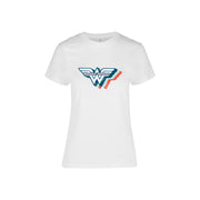 Playera de Mujer Wonder Woman - Logo Retro - Fan Army