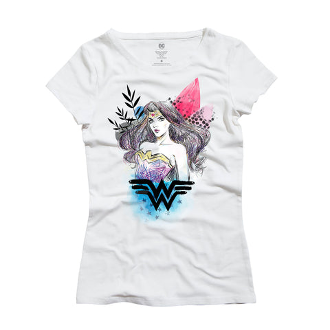 Playera de Mujer Wonder Woman - Drawing