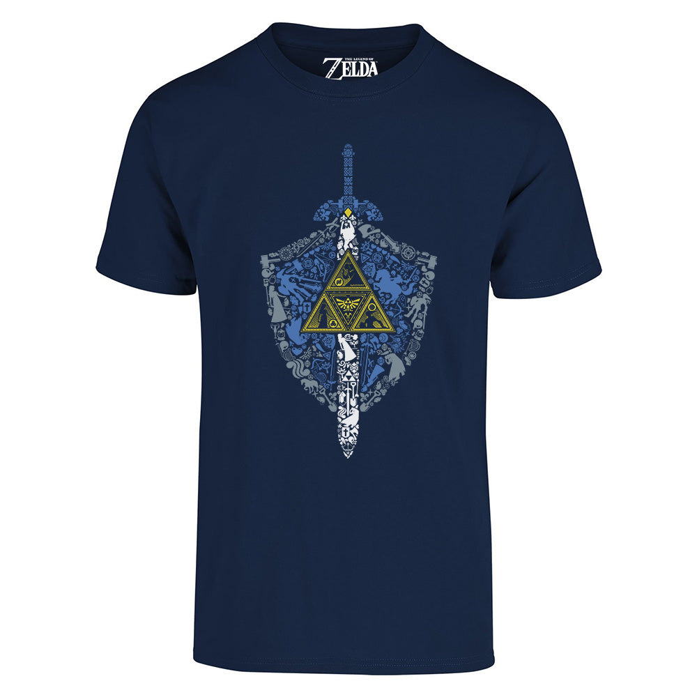 Playera para Hombre Zelda diseño Escudo y Espada - Fan Army