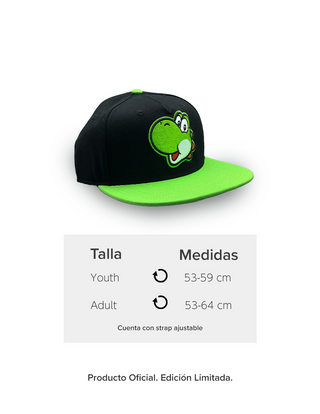 Gorra Plana Super Mario Bros Negra para adultos