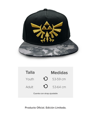 Gorra plana Zelda Símbolo Leyenda de Zelda Simbolo Hyrule