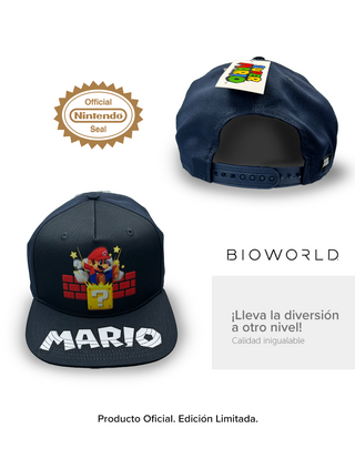 Gorra Curva Super Mario Bros | Cubo Misterioso para Hombre y Mujer, Estilo Nintendo
