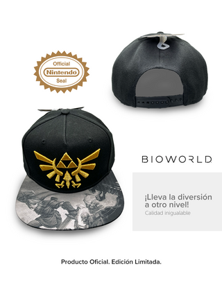 Gorra plana Zelda Símbolo Leyenda de Zelda Simbolo Hyrule