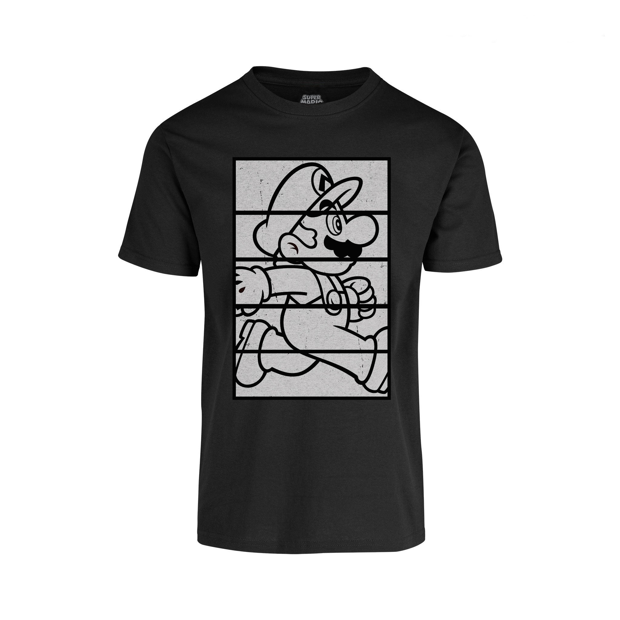 Playera Mario Bros Hombre - Mario Stripes