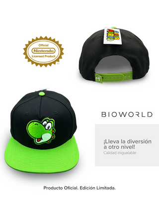 Gorra Plana Super Mario Bros Negra para adultos