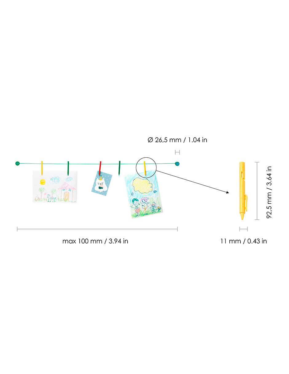 Portaretratos Clip Colgable Crayola - Fan Army