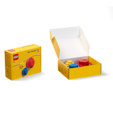 Perchero para ropa LEGO set de 3  piezas de colores para pared