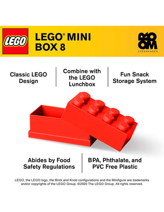 LEGO Mini Storage, bloque mini para almacenar Brick 8