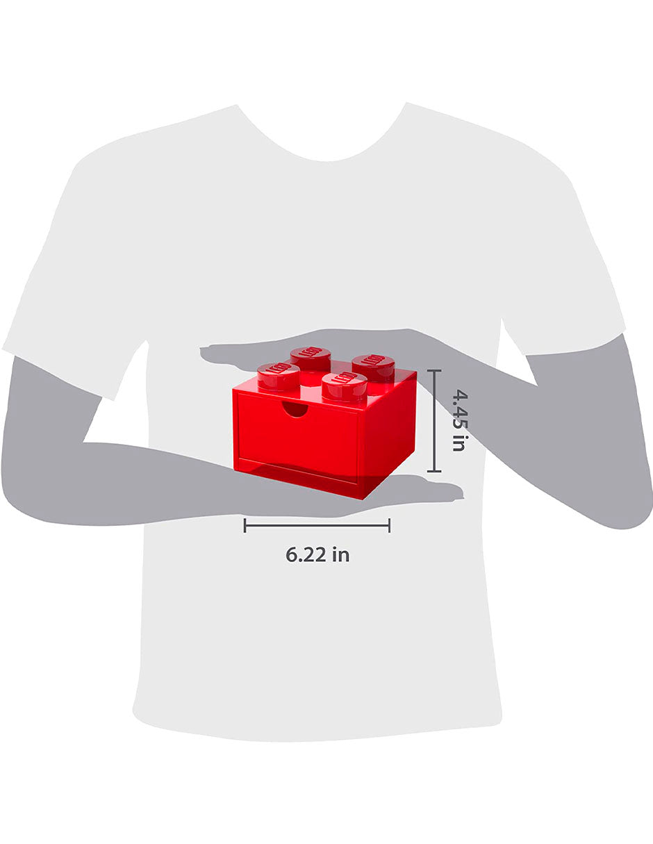 LEGO Organizador de escritorio con cajon para almacenar, Brick | Desk Drawer - Fan Army