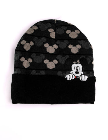 Beanie Disney Mickey Mouse Camuflaje Blanco y Negro