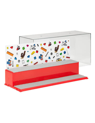 Exhibidor LEGO para figuras Caja de Almacenamiento Rojo