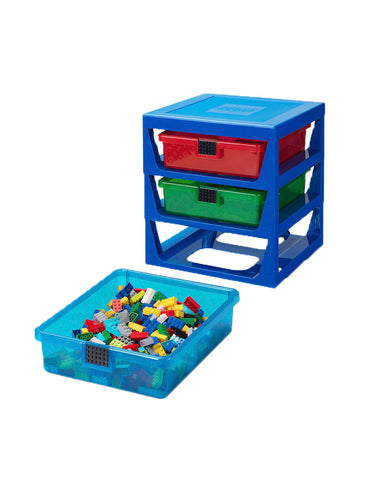 Cajonera de Plastico LEGO para almacenar con tres cajones