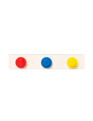 Perchero de Pared LEGO Storage Colores Clasicos (Rojo, Amarillo y Azul)