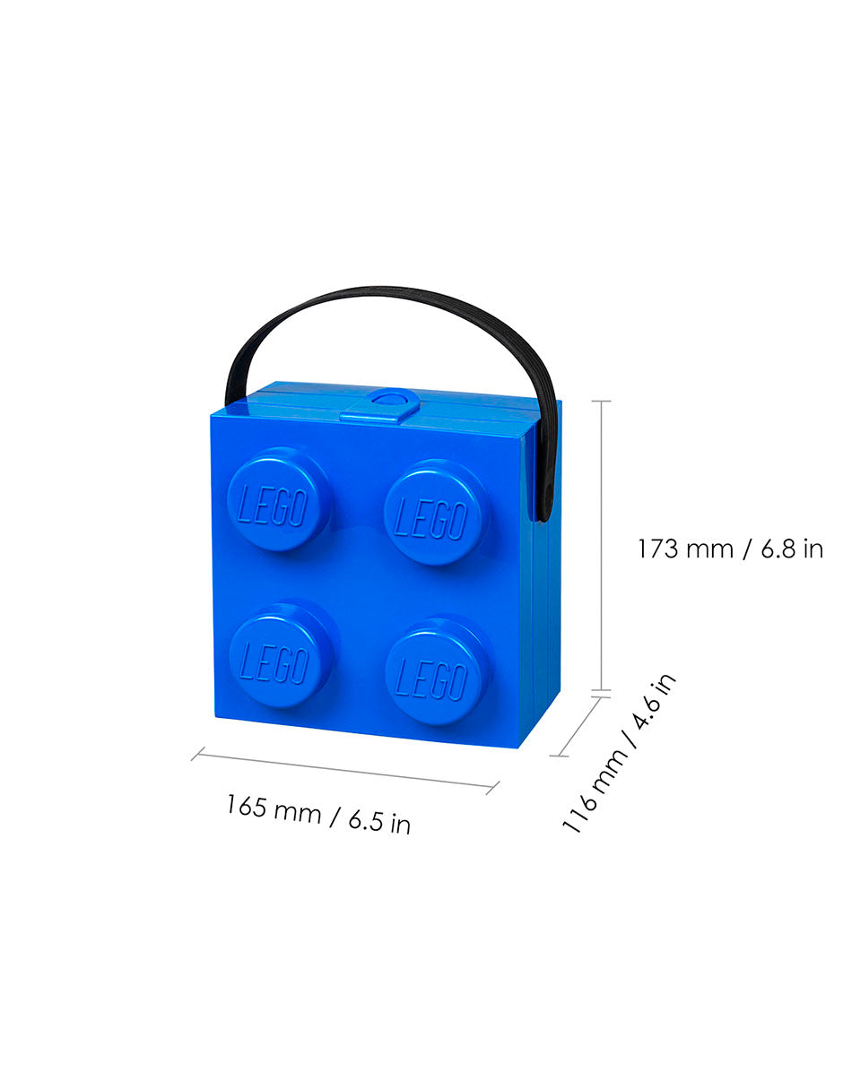 LEGO Lonchera con Asas de Niños para Alimentos y Comida - Fan Army